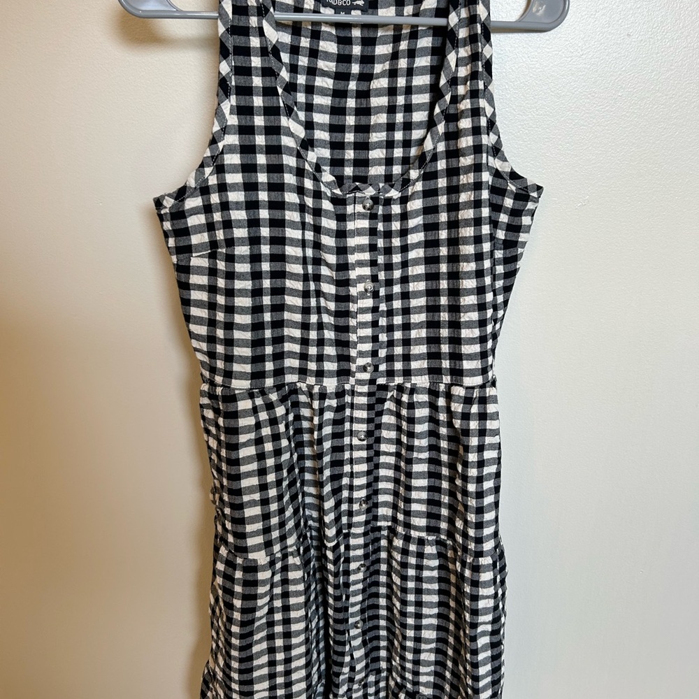 Toad&Co Monochrome Checkered Dress